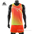 Aangepaste sublimatie Running Jogging Set Running Sports Suit